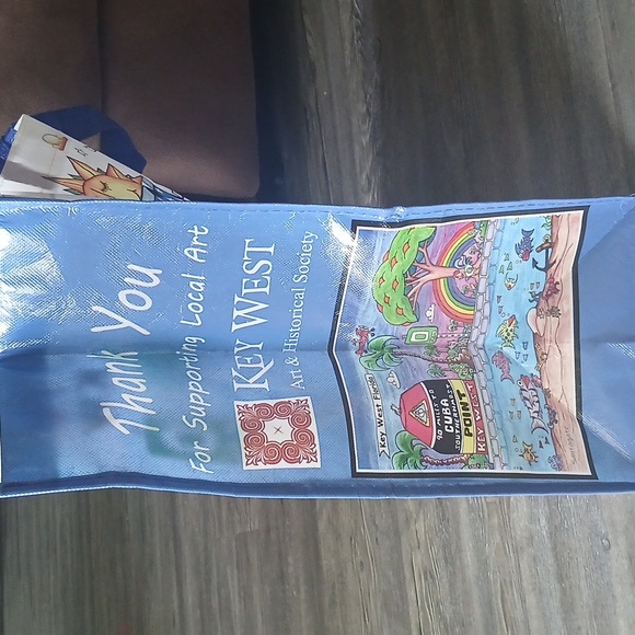 Florida Keys Key West Reusable Grocery Tote Bag - Picture 4 of 6